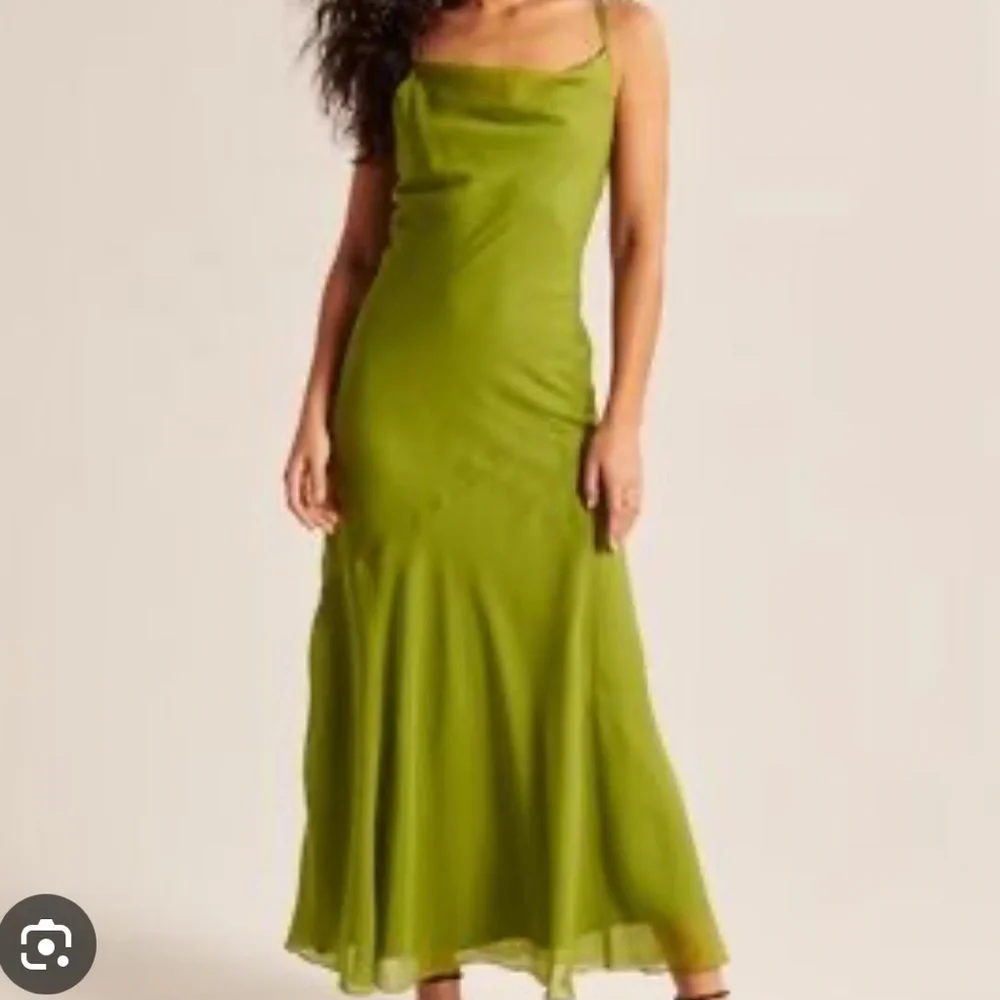 Abercrombie and Fitch Elegant Green Slip Dress